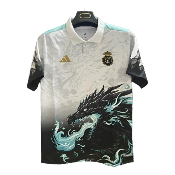 Maglia Real Madrid Dragon 2025/26 Bianco Maglia Real Madrid Dragon 2025/26 Bianco