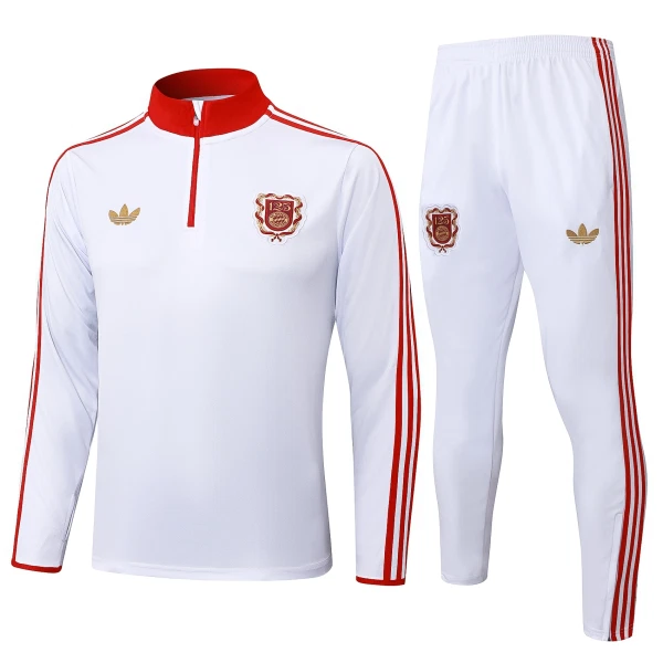 FC Bayern Monaco Tuta felpata da allenamento 2024/25 Bianco FC Bayern Monaco Tuta felpata da allenamento 2024/25 Bianco
