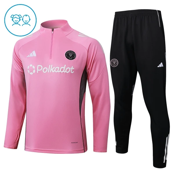Inter Miami CF Tuta felpata da allenamento Bambino 2025/26 Rosa