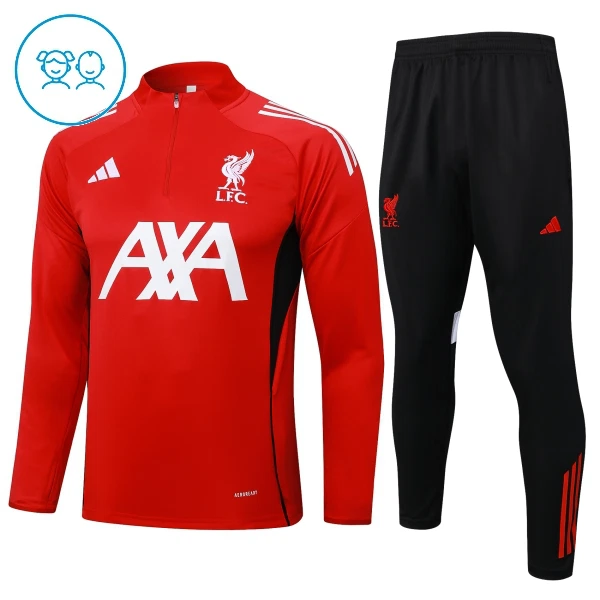 Liverpool Tuta felpata da allenamento Bambino 2024/25 Rosso