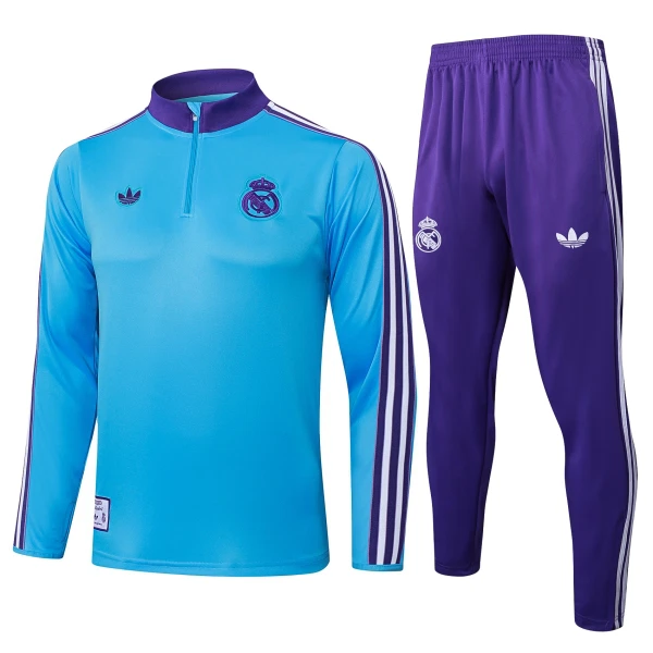Real Madrid Tuta felpata da allenamento 2025/26 Blu Real Madrid Tuta felpata da allenamento 2025/26 Blu