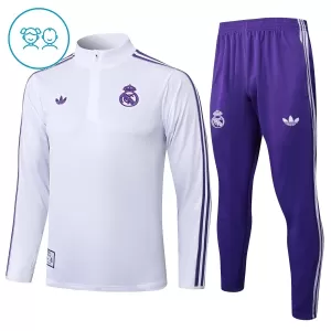 Real Madrid Tuta felpata da allenamento Bambino 2025/26 Bianco Real Madrid Tuta felpata da allenamento Bambino 2025/26 Bianco