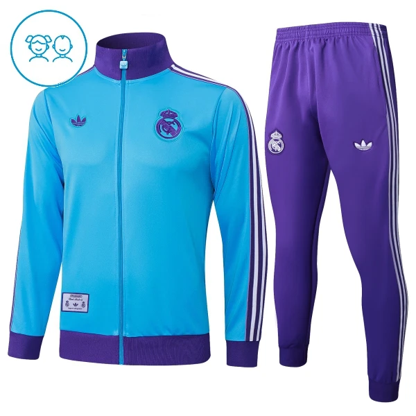 Real Madrid Tute da giacca da allenamento Bambino 2025/26 Blu