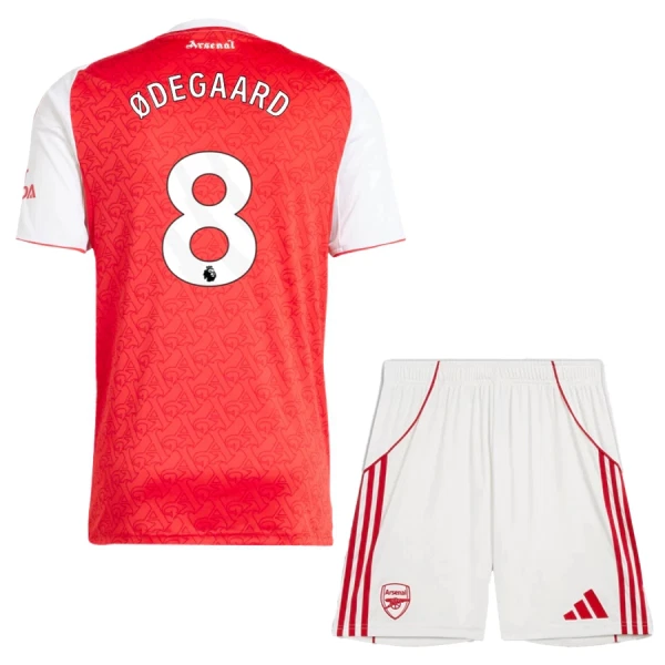 Maglia Arsenal Martin Ødegaard 8 Bambino Gara Home 2025/26