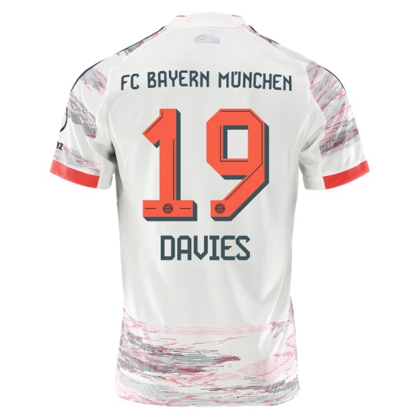 Maglia FC Bayern Monaco Alphonso Davies 19 Gara Away 2025/26 Maglia FC Bayern Monaco Alphonso Davies 19 Gara Away 2025/26