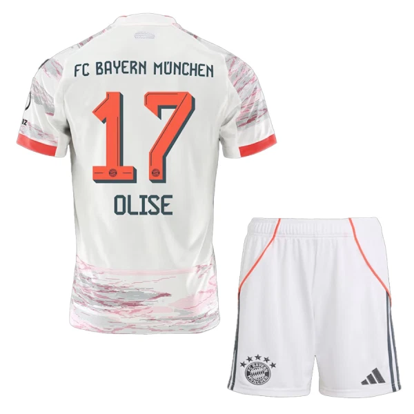 Maglia FC Bayern Monaco Olise 17 Bambino Gara Away 2025/26 Maglia FC Bayern Monaco Olise 17 Bambino Gara Away 2025/26