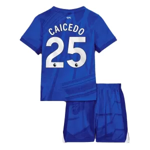 Maglia Chelsea Moisés Caicedo 25 Bambino Gara Home 2025/26