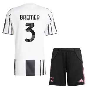 Maglia Juventus Bremer 3 Bambino Gara Home 2025/26