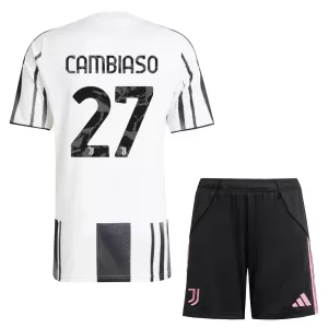 Maglia Juventus Cambiaso 27 Bambino Gara Home 2025/26