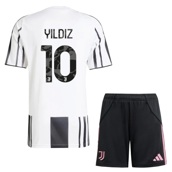 Maglia Juventus Yildiz 10 Bambino Gara Home 2025/26 Maglia Juventus Yildiz 10 Bambino Gara Home 2025/26