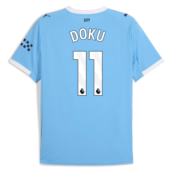 Maglia Manchester City Jérémy Doku 11 Gara Home 2025/26 Maglia Manchester City Jérémy Doku 11 Gara Home 2025/26