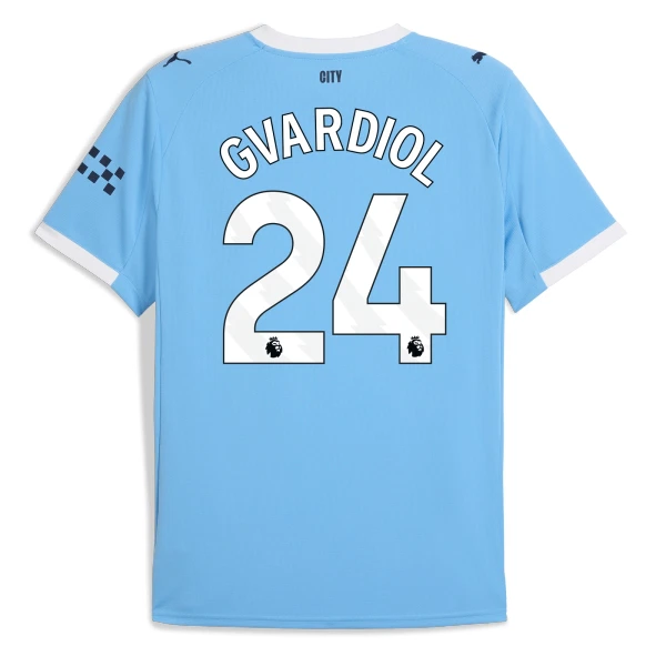 Maglia Manchester City Josko Gvardiol 24 Gara Home 2025/26 Maglia Manchester City Josko Gvardiol 24 Gara Home 2025/26