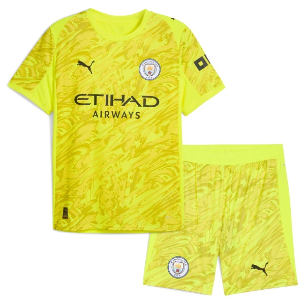 Maglia Portiere Manchester City Bambino 2025/26 Giallo Maglia Portiere Manchester City Bambino 2025/26 Giallo