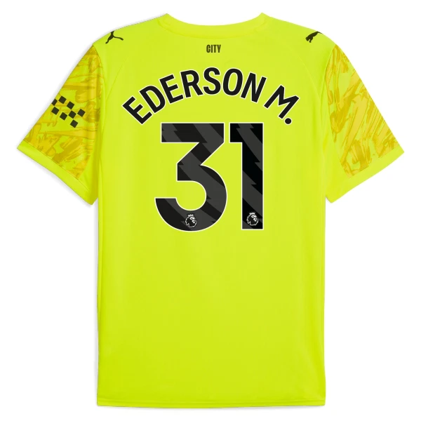 Maglia Portiere Manchester City Ederson Moraes M. 31 2025/26 Giallo Maglia Portiere Manchester City Ederson Moraes M. 31 2025/26 Giallo
