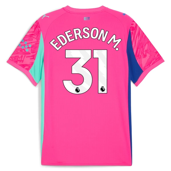 Maglia Portiere Manchester City Ederson Moraes M. 31 2025/26 Rosa Maglia Portiere Manchester City Ederson Moraes M. 31 2025/26 Rosa