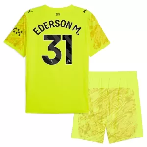 Maglia Portiere Manchester City Ederson Moraes M. 31 Bambino 2025/26 Giallo