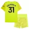 Maglia Portiere Manchester City Ederson Moraes M. 31 Bambino 2025/26 Giallo