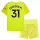 Maglia Portiere Manchester City Ederson Moraes M. 31 Bambino 2025/26 Giallo Maglia Portiere Manchester City Ederson Moraes M. 31 Bambino 2025/26 Giallo