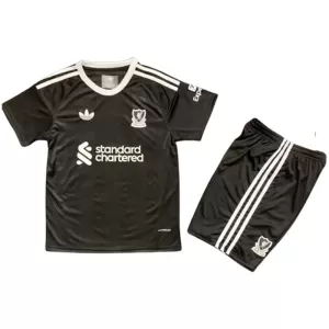 Maglia Portiere Liverpool Bambino 2025/26 Nero