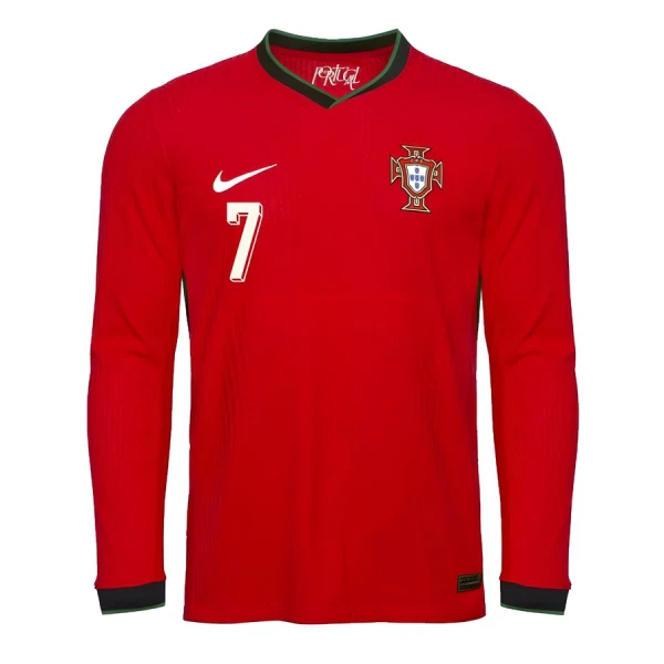 Maglia Portogallo Cristiano Ronaldo 7 Gara Home 2025 Maniche Lunghe