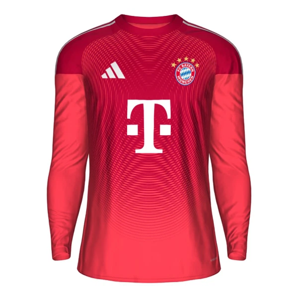 Maglia Portiere FC Bayern Monaco 2025/26 Maniche Lunghe Rosso