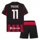 Maglia AC Milan Christian Pulišić 11 Bambino Gara Home 2025/26 Maglia AC Milan Christian Pulišić 11 Bambino Gara Home 2025/26