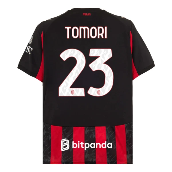 Maglia AC Milan Fikayo Tomori 23 Gara Home 2025/26 Maglia AC Milan Fikayo Tomori 23 Gara Home 2025/26