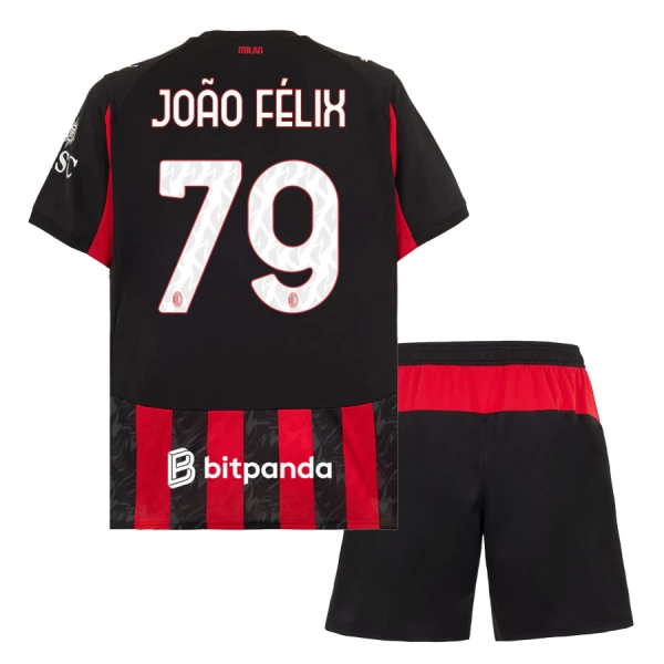 Maglia AC Milan João Félix 79 Bambino Gara Home 2025/26 Maglia AC Milan João Félix 79 Bambino Gara Home 2025/26