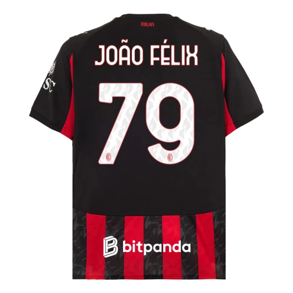 Maglia AC Milan João Félix 79 Gara Home 2025/26 Maglia AC Milan João Félix 79 Gara Home 2025/26