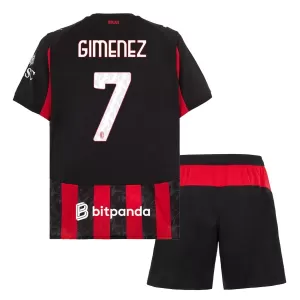 Maglia AC Milan Santiago Gimenez 7 Bambino Gara Home 2025/26