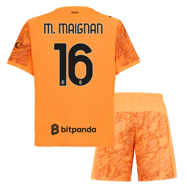 Maglia Portiere AC Milan M. Maignan 16 Bambino 2025/26 Arancia Maglia Portiere AC Milan M. Maignan 16 Bambino 2025/26 Arancia