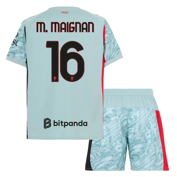 Maglia Portiere AC Milan M. Maignan 16 Bambino 2025/26 Blu Maglia Portiere AC Milan M. Maignan 16 Bambino 2025/26 Blu