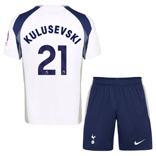 Maglia Tottenham Hotspur Dejan Kulusevski 21 Bambino Gara Home 2025/26 Maglia Tottenham Hotspur Dejan Kulusevski 21 Bambino Gara Home 2025/26