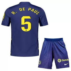 Maglia Atlético Madrid Rodrigo de Paul 5 Bambino Gara Away 2025/26