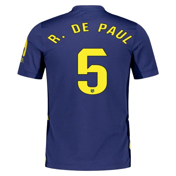 Maglia Atlético Madrid Rodrigo de Paul 5 Gara Away 2025/26 Maglia Atlético Madrid Rodrigo de Paul 5 Gara Away 2025/26