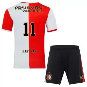 Maglia Feyenoord Rotterdam Hartman 11 Bambino Gara Home 2025/26
