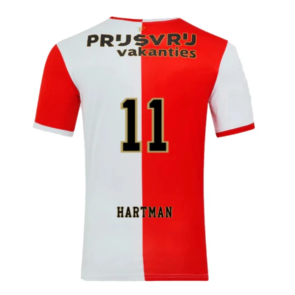 Maglia Feyenoord Rotterdam Hartman 11 Gara Home 2025/26 Maglia Feyenoord Rotterdam Hartman 11 Gara Home 2025/26