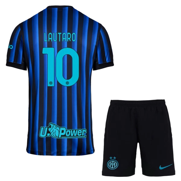 Maglia Internazionale Lautaro Martínez 10 Bambino Gara Home 2025/26 Maglia Internazionale Lautaro Martínez 10 Bambino Gara Home 2025/26