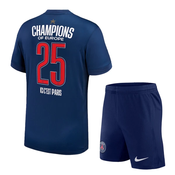Maglia Paris Saint-Germain 1 Star Champions of Europe Bambino Gara Home 2024/25 Maglia Paris Saint-Germain 1 Star Champions of Europe Bambino Gara Home 2024/25