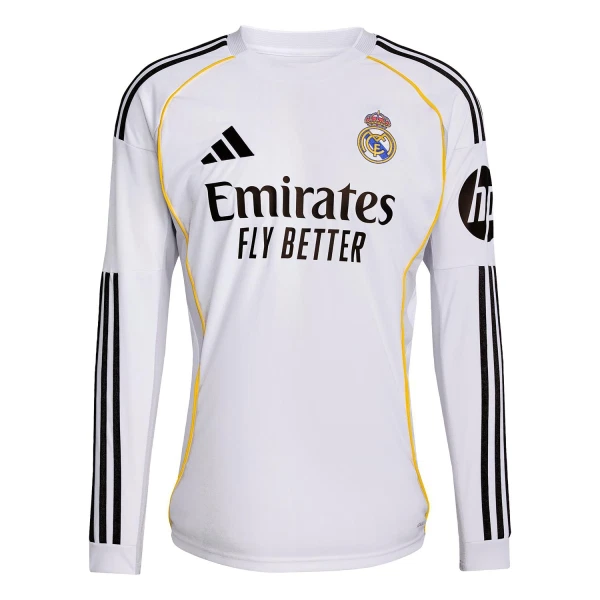 Maglia Real Madrid Gara Home 2025/26 Maniche Lunghe Maglia Real Madrid Gara Home 2025/26 Maniche Lunghe