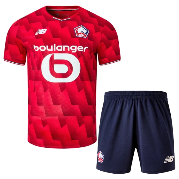 Maglia Lille OSC Bambino Gara Home 2025/26 Maglia Lille OSC Bambino Gara Home 2025/26