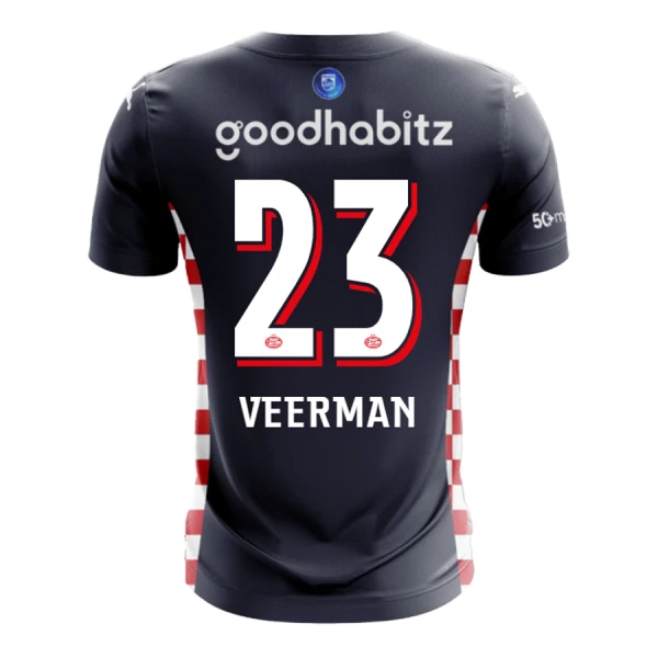 Maglia PSV Eindhoven Veerman 23 Gara Away 2025/26 Maglia PSV Eindhoven Veerman 23 Gara Away 2025/26