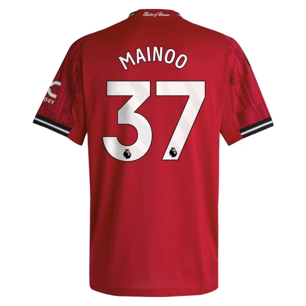 Maglia Manchester United Kobbie Mainoo 37 Gara Home 2025/26 Maglia Manchester United Kobbie Mainoo 37 Gara Home 2025/26