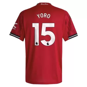 Maglia Manchester United Leny Yoro 15 Bambino Gara Home 2025/26