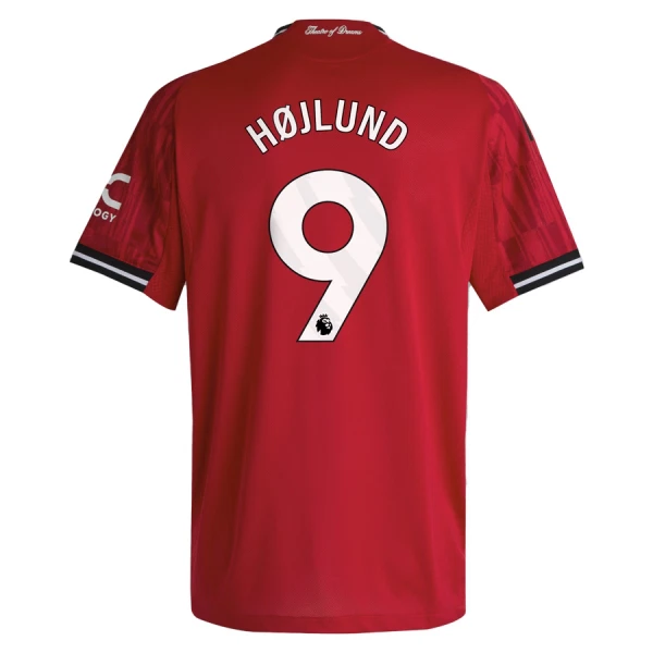 Maglia Manchester United Rasmus Højlund 9 Gara Home 2025/26 Maglia Manchester United Rasmus Højlund 9 Gara Home 2025/26
