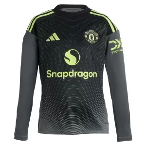 Maglia Portiere Manchester United Bambino Gara Home 2025/26 Maniche Lunghe