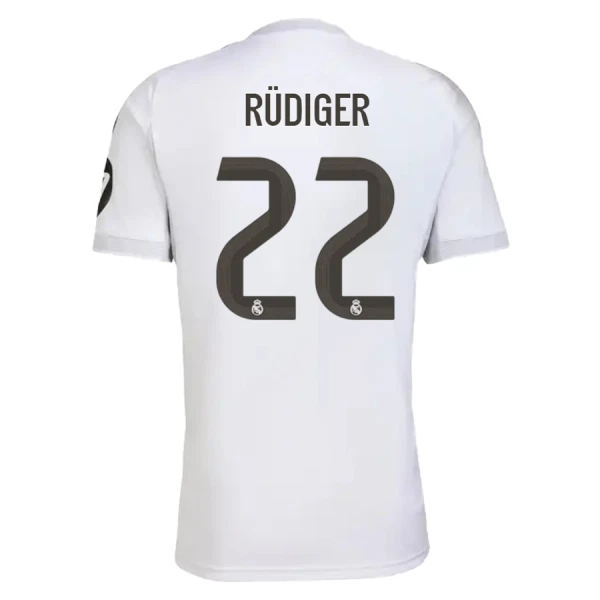 Maglia Real Madrid Antonio Rüdiger 22 Gara Home 2025/26 Maglia Real Madrid Antonio Rüdiger 22 Gara Home 2025/26