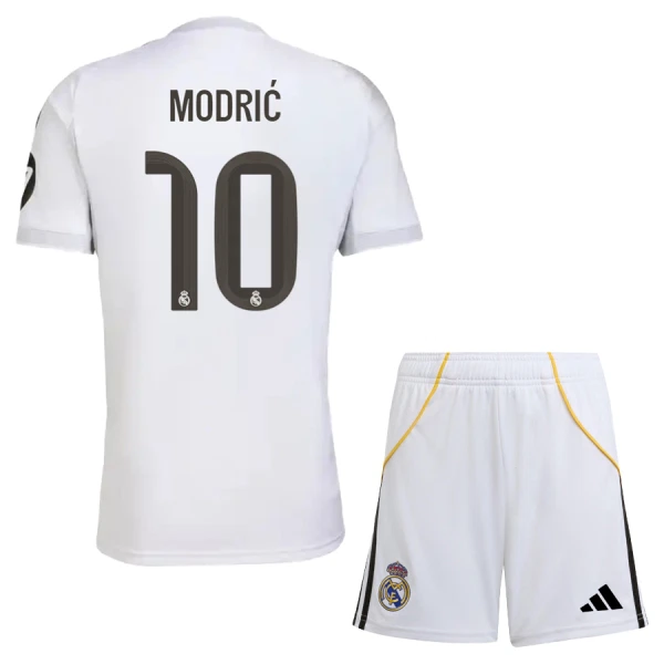 Maglia Real Madrid Luka Modrić 10 Bambino Gara Home 2025/26 Maglia Real Madrid Luka Modrić 10 Bambino Gara Home 2025/26