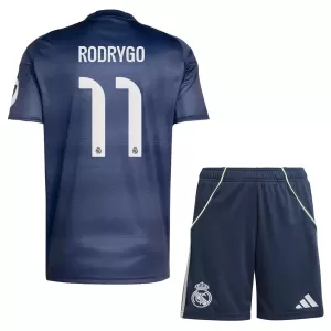 Maglia Real Madrid Rodrygo Goes 11 Bambino Gara Away 2025/26