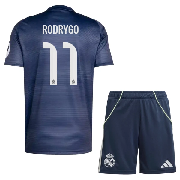 Maglia Real Madrid Rodrygo Goes 11 Bambino Gara Away 2025/26 Maglia Real Madrid Rodrygo Goes 11 Bambino Gara Away 2025/26